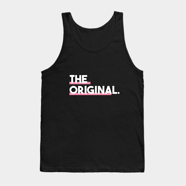 Statement The Original Minimalist Slogan Tank Top by lisalizarb